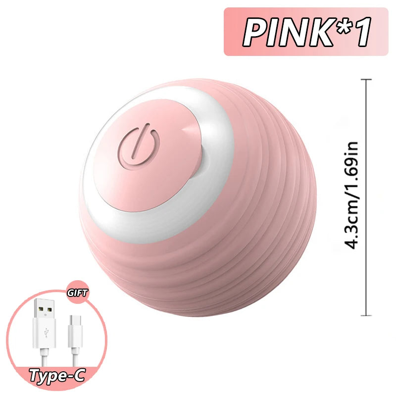 NewSpeedy Tail 2.0 Cat Toy, Speedy Tail Cat Toy, Interactive Cat Ball Toy, Smart Cat Toys Ball, Two Speed Adjustment, with Tail