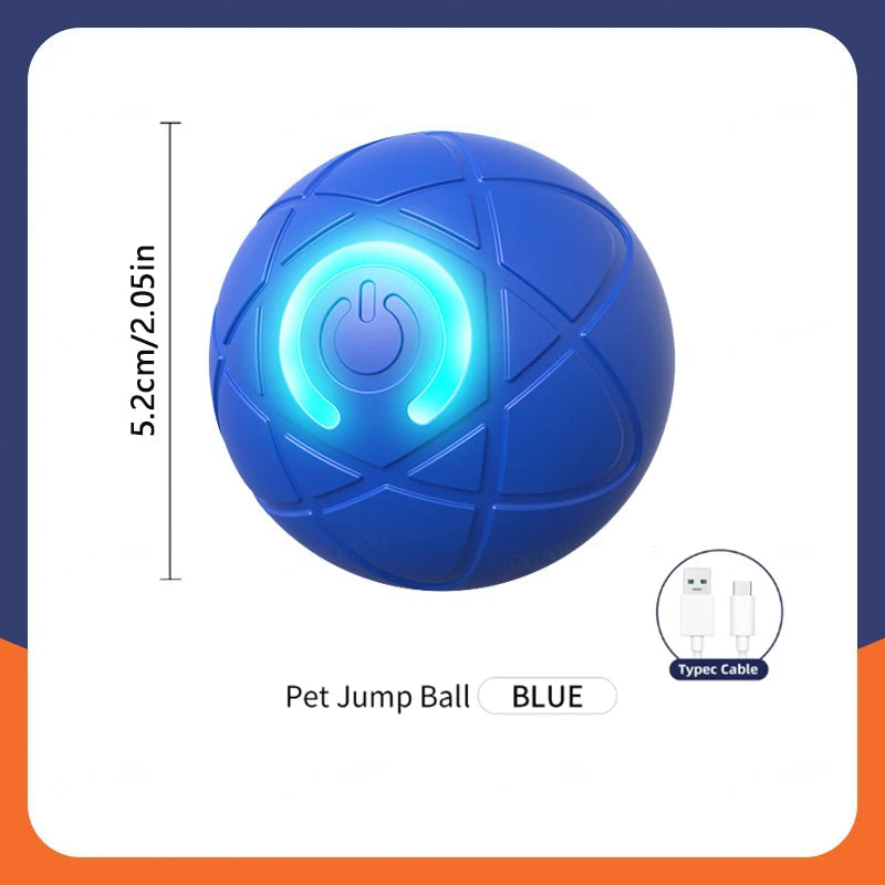 USB Rechargeable Smart Pet Toy Ball – Automatic Moving Interactive Dog & Cat Toy