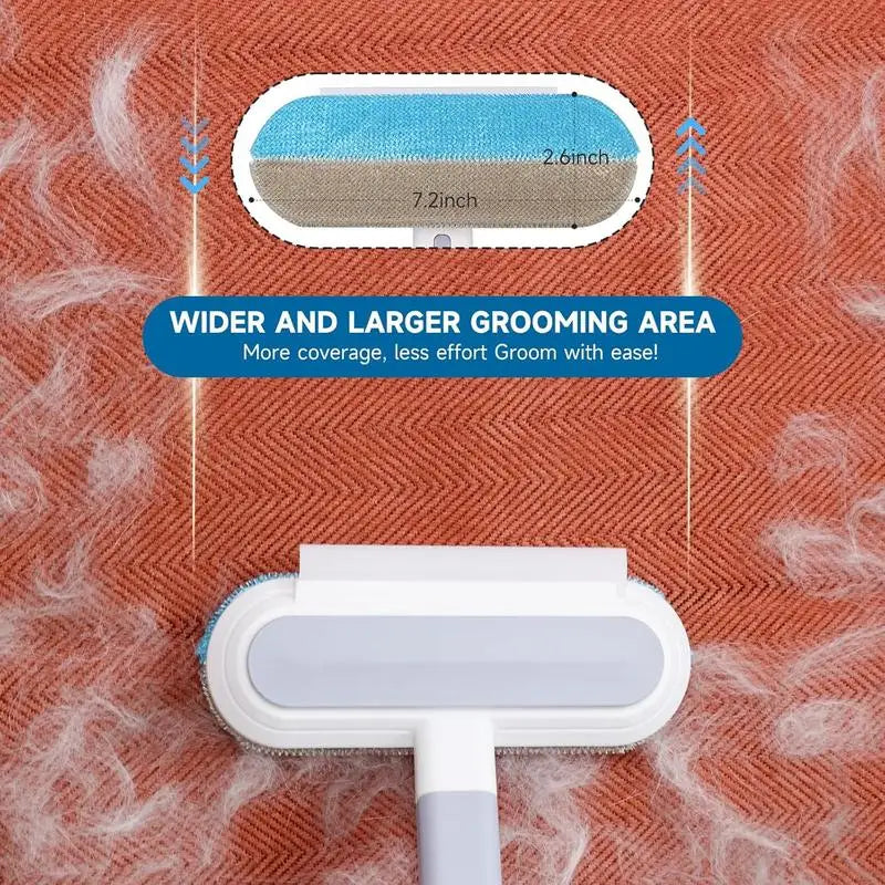 Reusable Pet Hair Remover Brush – Static Fur Cleaner for Furniture, Carpet & Clothes