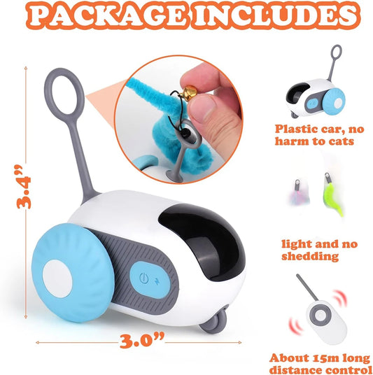 Automatic Remote Control Cat Toy Car – Interactive Moving Pet Toy