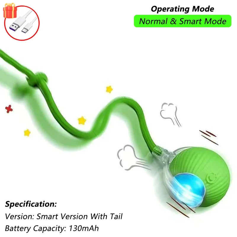 Rechargeable Smart Rolling Ball Pet Toy – Interactive Mouse Imitation Toy
