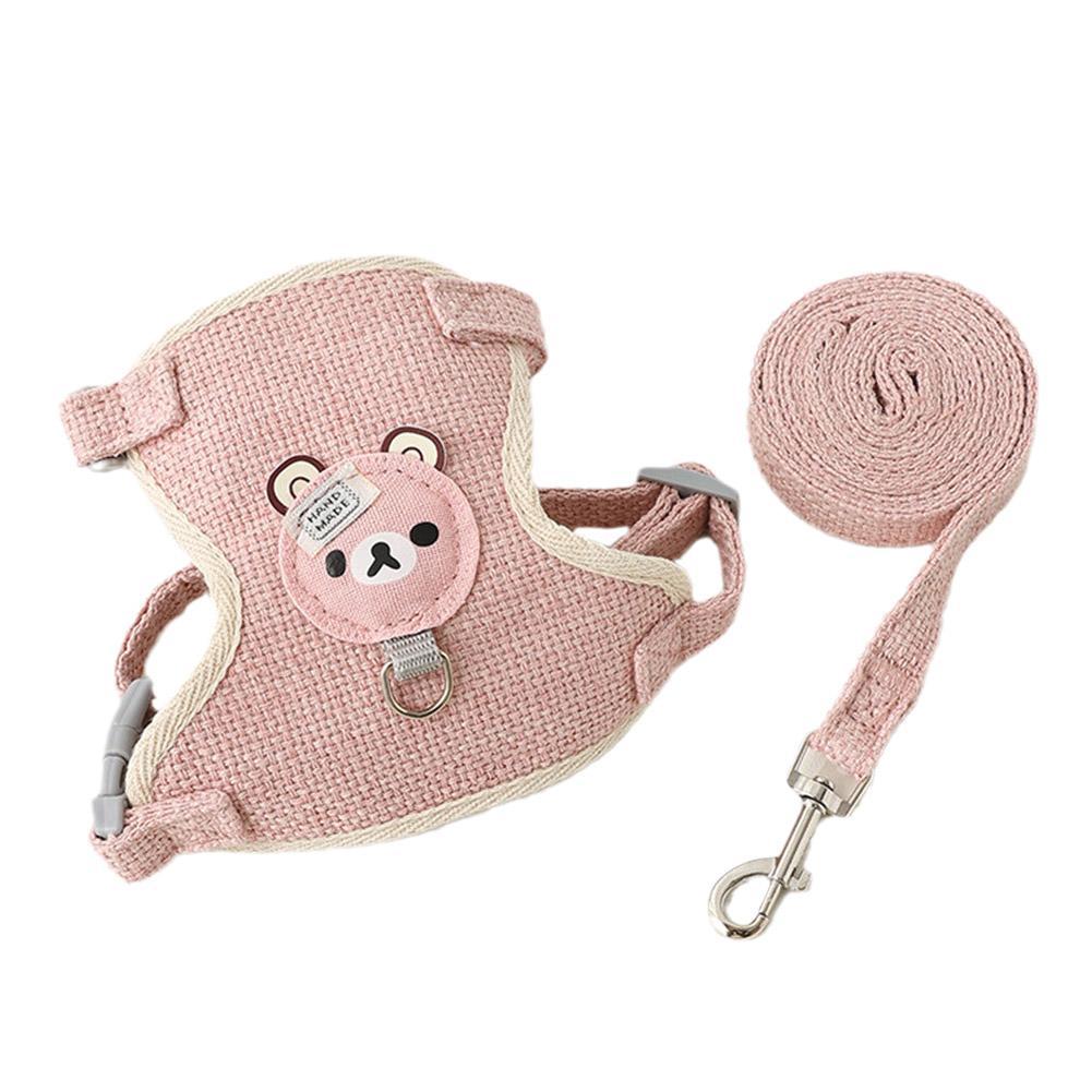 Cute Small Pet Vest Harness with Leash – Walking Harness for Dogs, Cats & Bunnies
