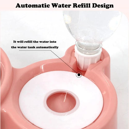 Automatic Pet Food Bowl with Water Dispenser – Dual Feeding & Drinking Station for Cats and Dogs