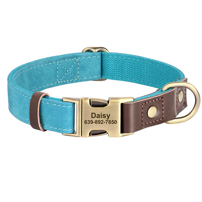 Personalized PU Leather Dog Collar
