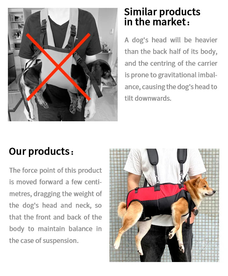 Dog Recovery Support Harness – Adjustable Rear Leg Lift Sling for Injury & Rehabilitation
