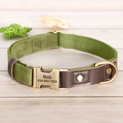 Personalized PU Leather Dog Collar
