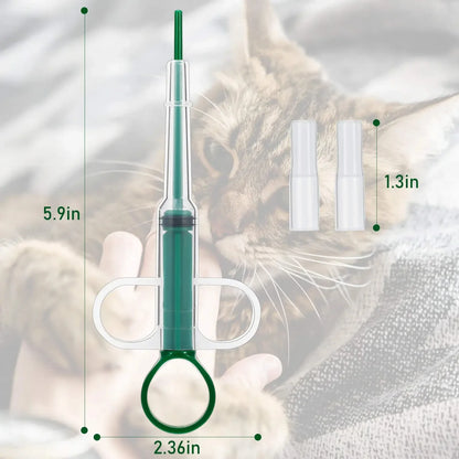 Pet Medicine Feeder Syringe for Dogs & Cats – Pill, Capsule & Liquid Medication Dispenser Tool