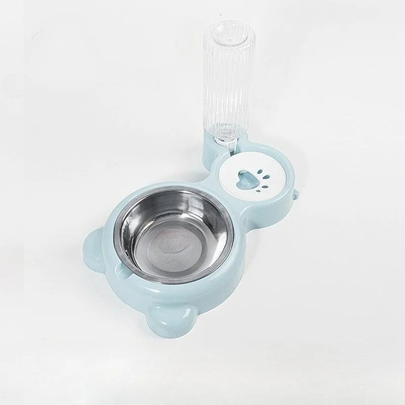 Automatic Pet Food Bowl with Water Dispenser – Dual Feeding & Drinking Station for Cats and Dogs
