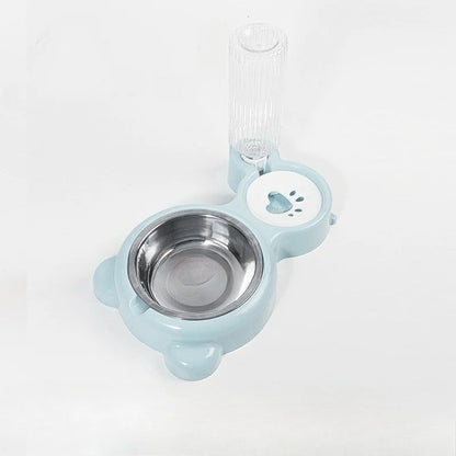 Automatic Pet Food Bowl with Water Dispenser – Dual Feeding & Drinking Station for Cats and Dogs
