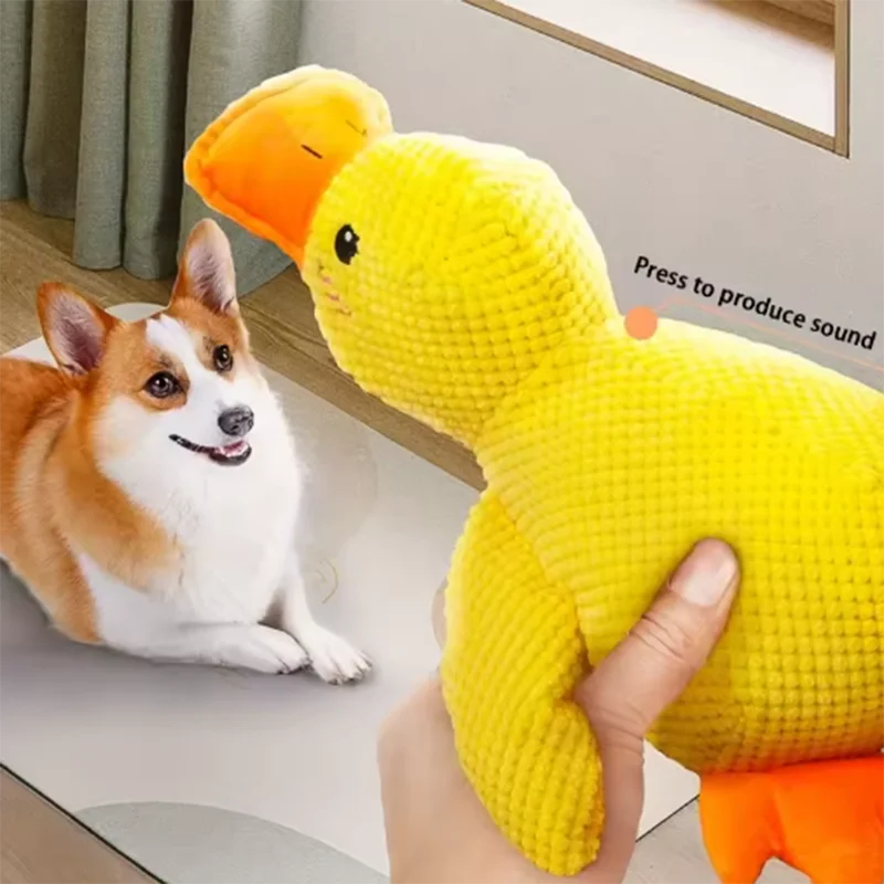 Plush Duck Dog Toy – Interactive Soft Chew & Comfort Toy for Dogs