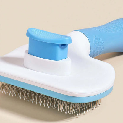 Stainless Steel Pet Hair Brush – Grooming Comb for Long Hair Dogs & Cats