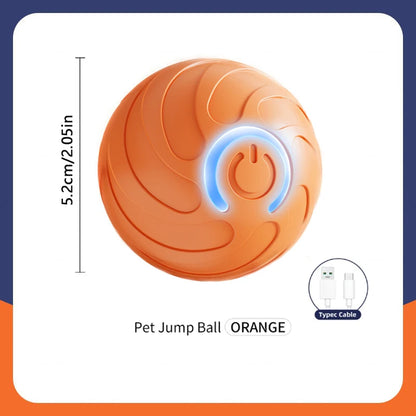 USB Rechargeable Smart Pet Toy Ball – Automatic Moving Interactive Dog & Cat Toy
