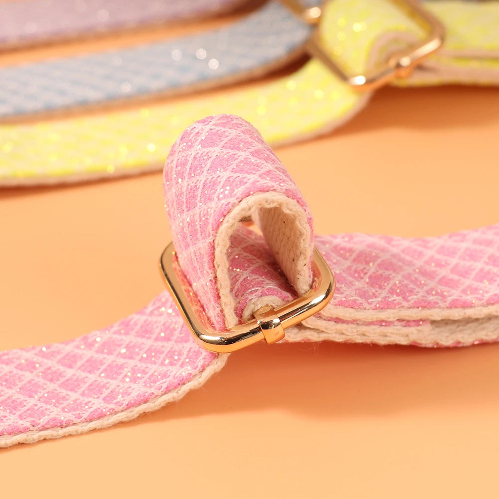 Personalized Bling Dog Collar – Engraved Nylon Puppy ID Collar with Flower Tag