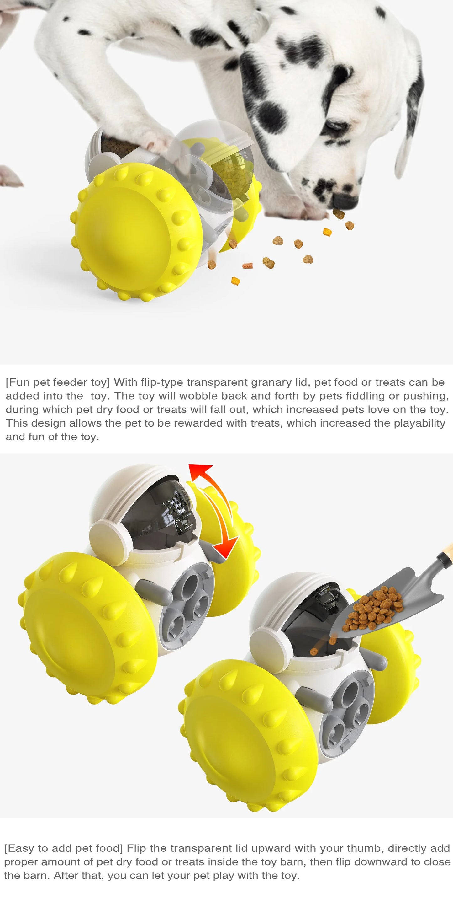 Gravity Balance Car Slow Feeder – Interactive Treat Puzzle Toy for Dogs & Cats