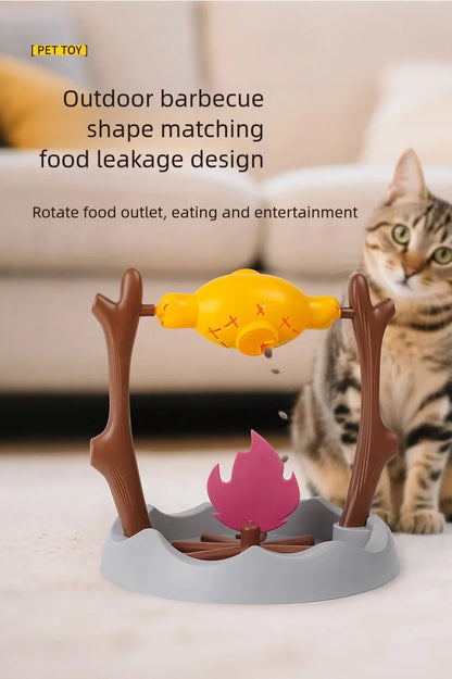 360° Rotating Treat Dispensing Pet Toy – Interactive Slow Feeder for Dogs & Cats