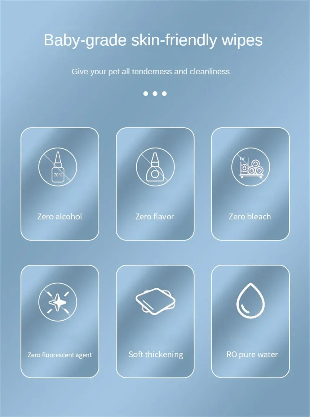 Pet Cleaning Wipes 80 Count – No-Rinse Deodorizing Grooming Wipes for Dogs and Cats