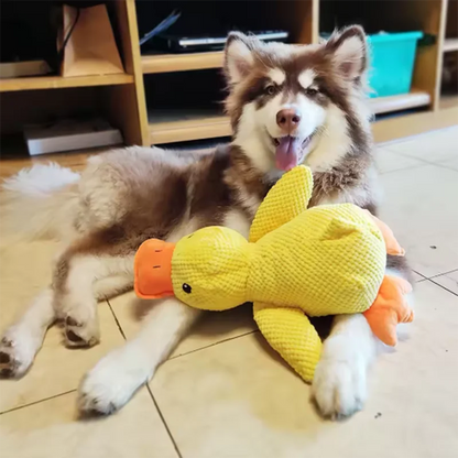 Plush Duck Dog Toy – Interactive Soft Chew & Comfort Toy for Dogs