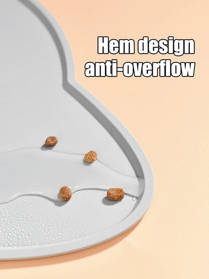 Waterproof Pet Feeding Mat – Non-Slip Dog & Cat Food Bowl Spill Mat