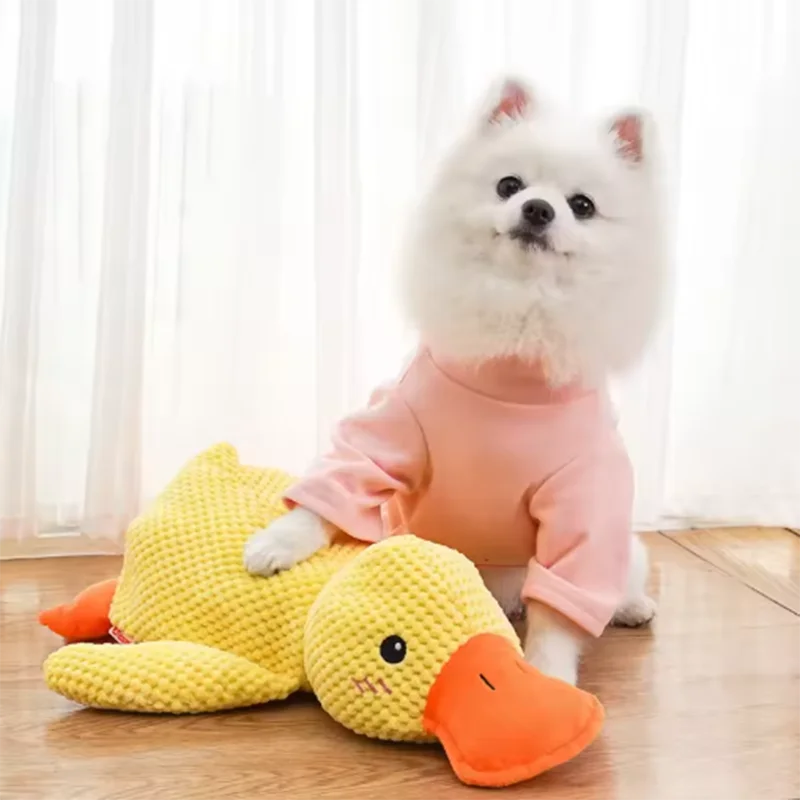 Plush Duck Dog Toy – Interactive Soft Chew & Comfort Toy for Dogs