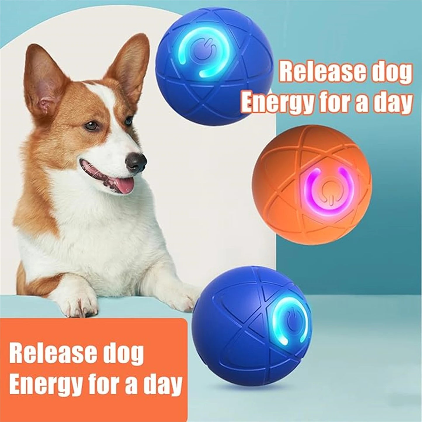 USB Rechargeable Smart Pet Toy Ball – Automatic Moving Interactive Dog & Cat Toy