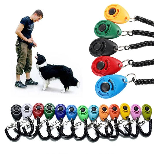 Pet Training Clicker with Wrist Strap – Sound Trainer for Dogs & Cats