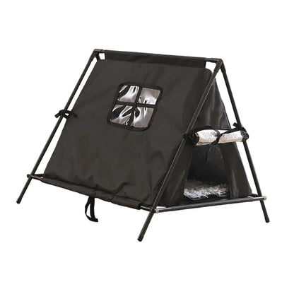 Enclosed Cat Tent Bed – Cozy Hideaway Kitten Cave for Indoor & Outdoor