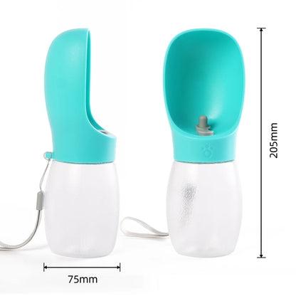 Portable Dog Water Bottle 300ML – Leakproof Travel Drinking Bottle for Dogs and Cats