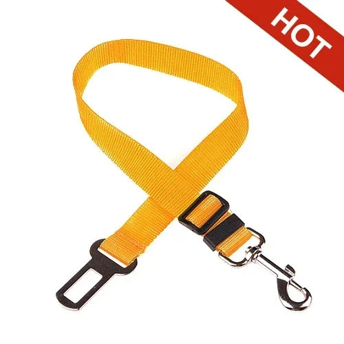 Adjustable Dog & Cat Car Seat Belt – Pet Safety Harness Clip for Travel
