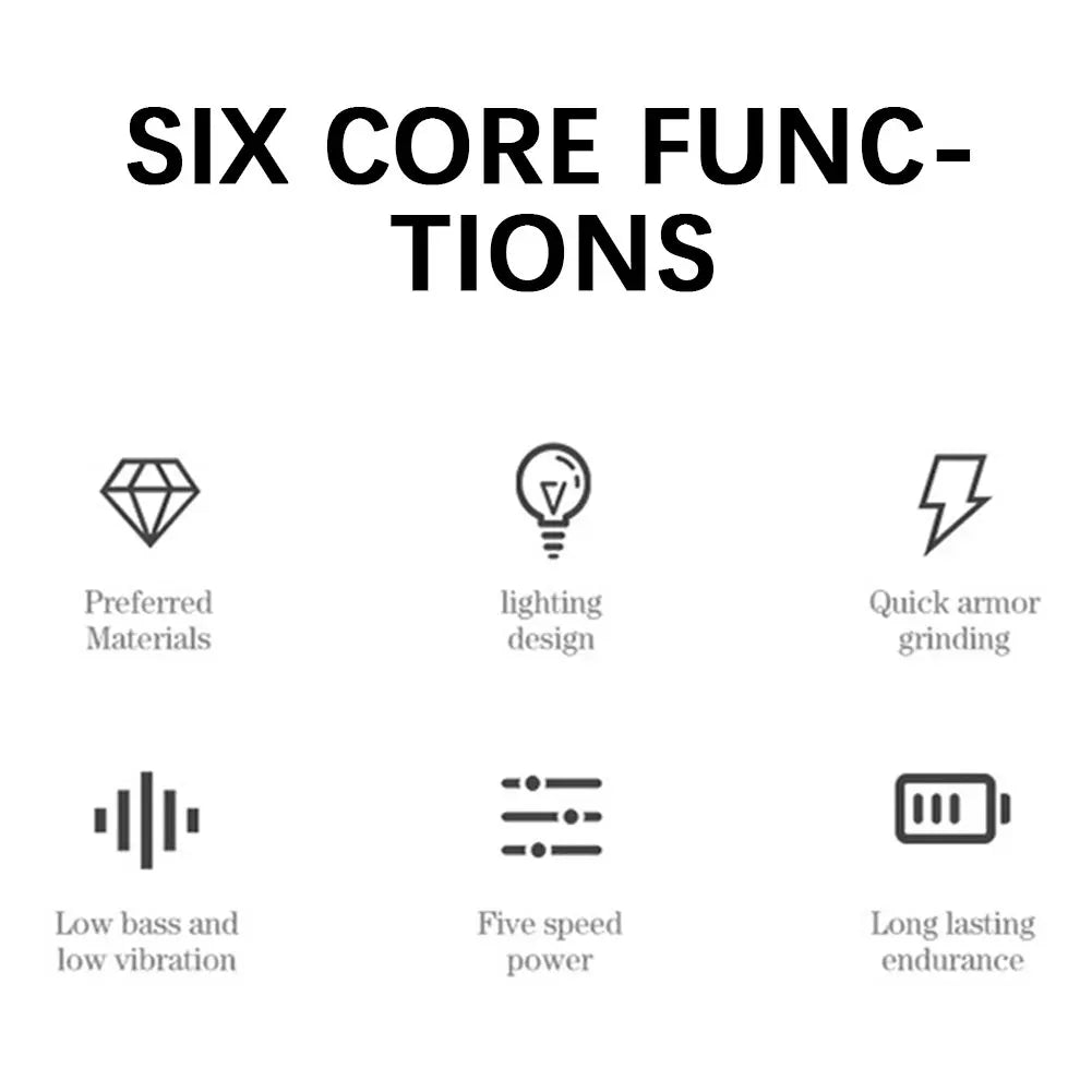 5-Speed LED Dog Nail Grinder – Quiet Electric Pet Nail Trimmer