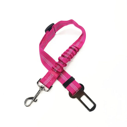 Adjustable Dog & Cat Car Seat Belt – Pet Safety Harness Clip for Travel