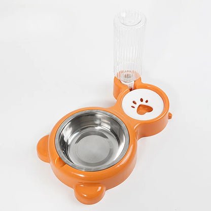 Automatic Pet Food Bowl with Water Dispenser – Dual Feeding & Drinking Station for Cats and Dogs
