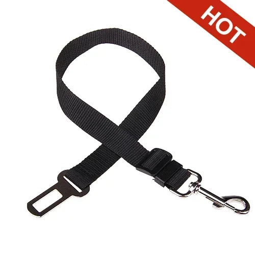 Adjustable Dog & Cat Car Seat Belt – Pet Safety Harness Clip for Travel