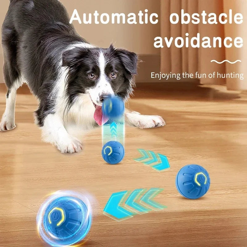 USB Rechargeable Smart Pet Toy Ball – Automatic Moving Interactive Dog & Cat Toy
