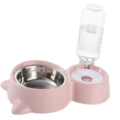 Automatic Pet Food Bowl with Water Dispenser – Dual Feeding & Drinking Station for Cats and Dogs