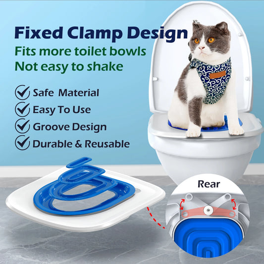 Semi-Closed Pet Toilet Training Kit – Reusable Litter Sand Tray for Cats and Small Dogs