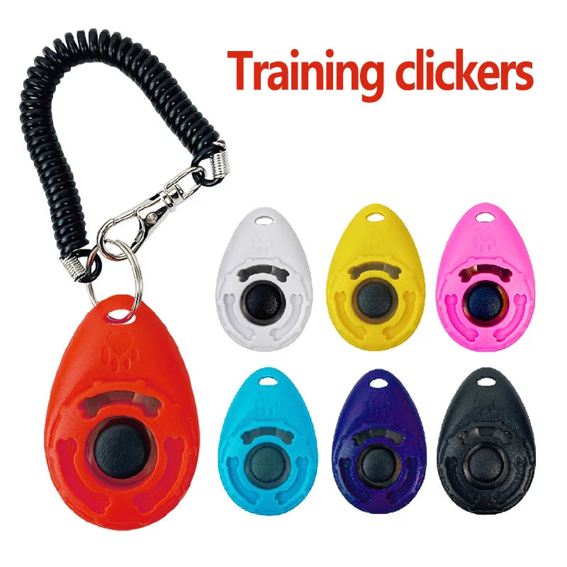 Pet Training Clicker with Wrist Strap – Sound Trainer for Dogs & Cats