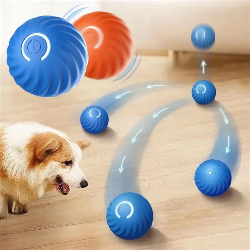 USB Rechargeable Smart Pet Toy Ball – Automatic Moving Interactive Dog & Cat Toy