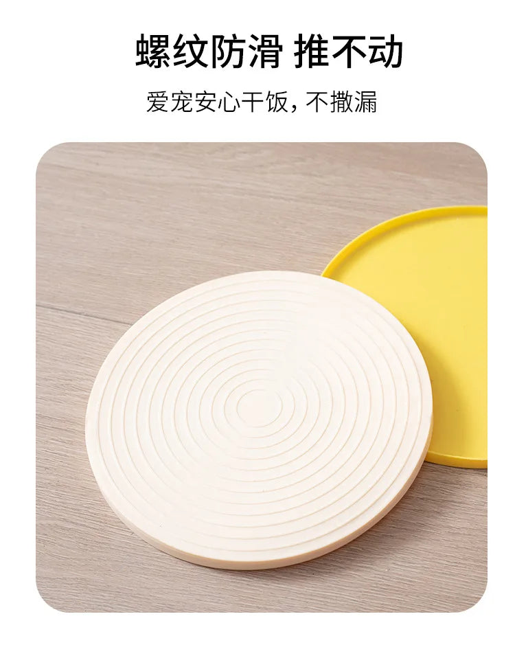 Non-Slip Cat Feeding Placemat – Waterproof Pet Food & Water Bowl Mat