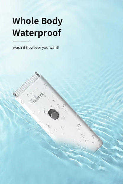 Rechargeable Waterproof Dog Hair Trimmer – USB Pet Grooming Clipper with Ceramic Blade