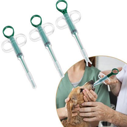 Pet Medicine Feeder Syringe for Dogs & Cats – Pill, Capsule & Liquid Medication Dispenser Tool