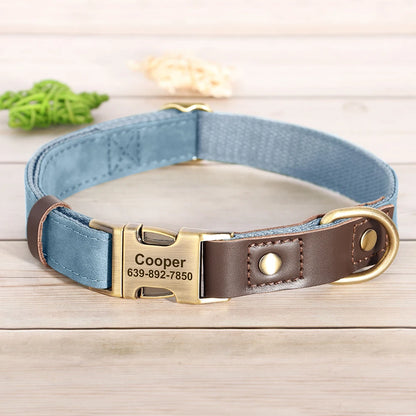 Personalized PU Leather Dog Collar