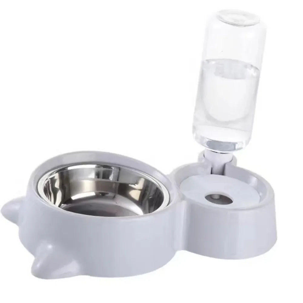 Automatic Pet Food Bowl with Water Dispenser – Dual Feeding & Drinking Station for Cats and Dogs