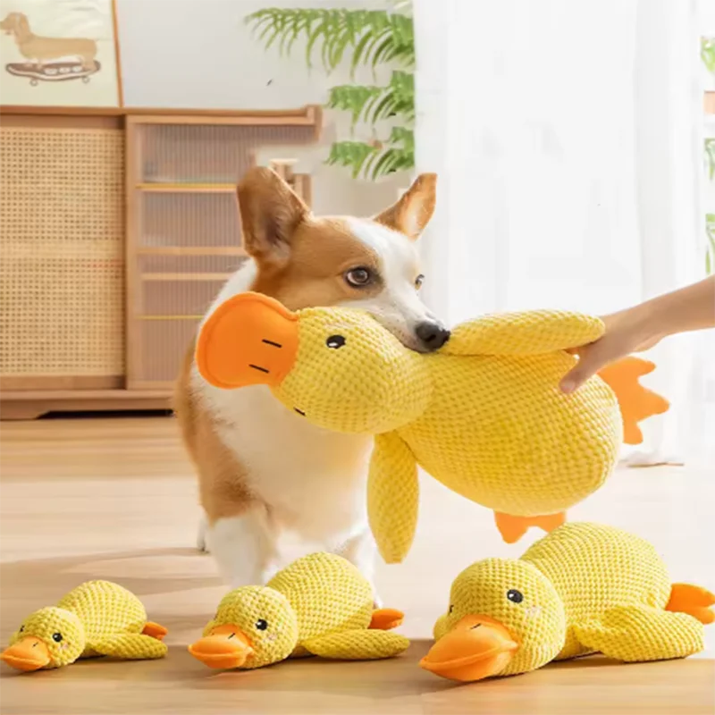 Plush Duck Dog Toy – Interactive Soft Chew & Comfort Toy for Dogs