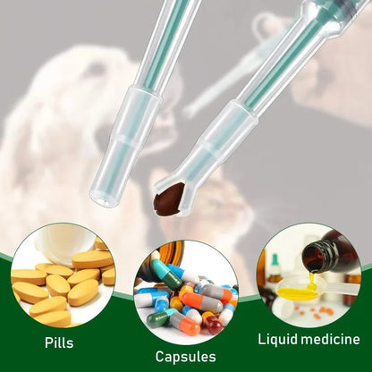 Pet Medicine Feeder Syringe for Dogs & Cats – Pill, Capsule & Liquid Medication Dispenser Tool