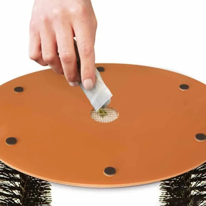 Self Grooming Cat Arch – Massage Brush & Scratching Pad Interactive Cat Toy