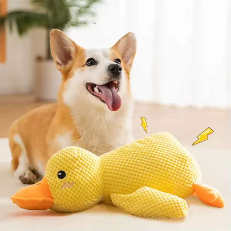 Plush Duck Dog Toy – Interactive Soft Chew & Comfort Toy for Dogs