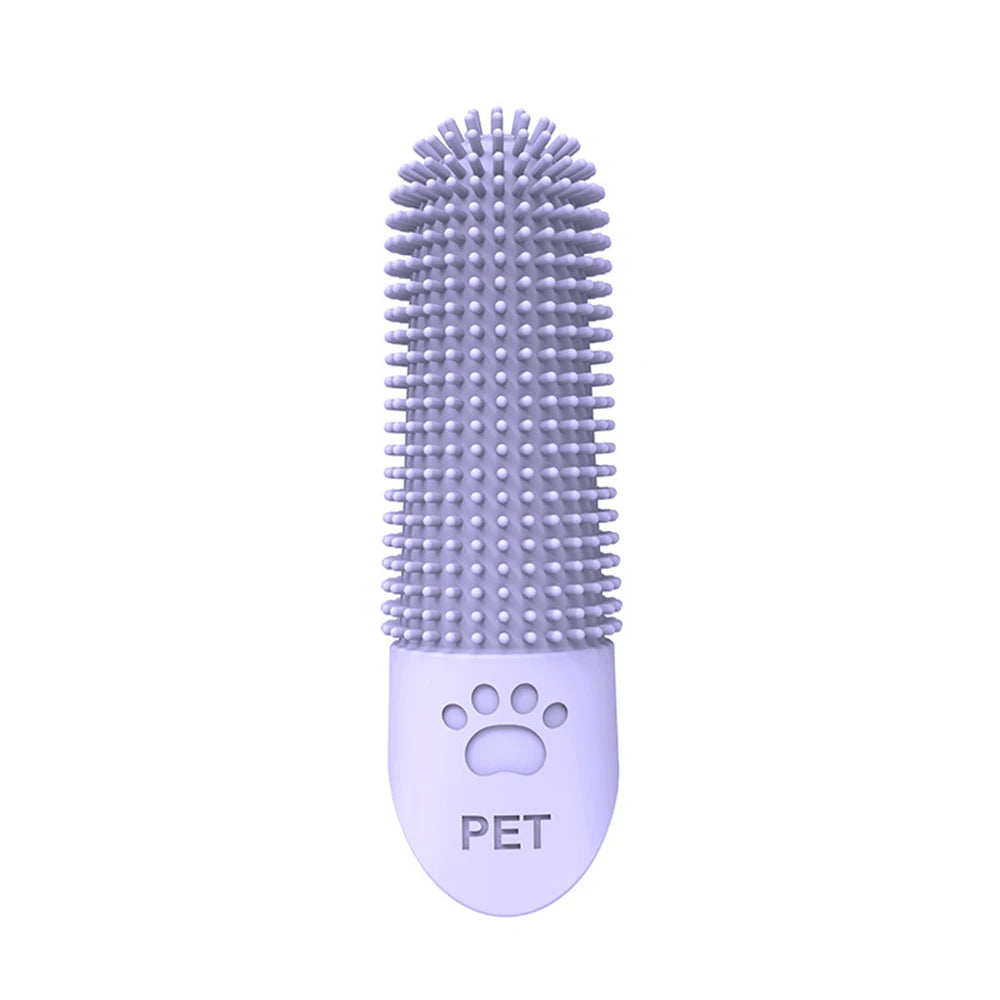 Silicone Pet Finger Toothbrush – Soft Dental Cleaning Brush for Dogs and Cats