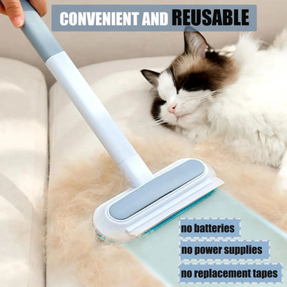 Reusable Pet Hair Remover Brush – Static Fur Cleaner for Furniture, Carpet & Clothes