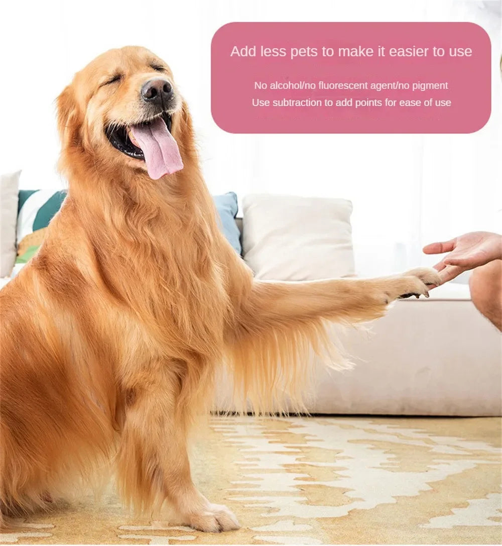 Pet Cleaning Wipes 80 Count – No-Rinse Deodorizing Grooming Wipes for Dogs and Cats