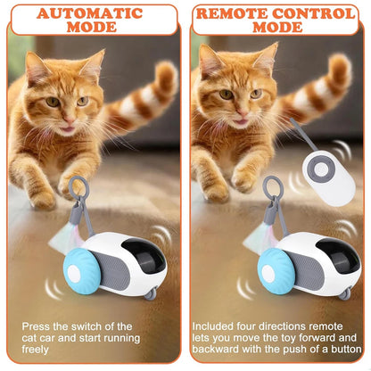 Automatic Remote Control Cat Toy Car – Interactive Moving Pet Toy